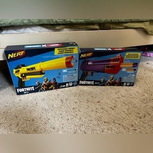 Nerf Fortnite SP-L and HC-E toy guns